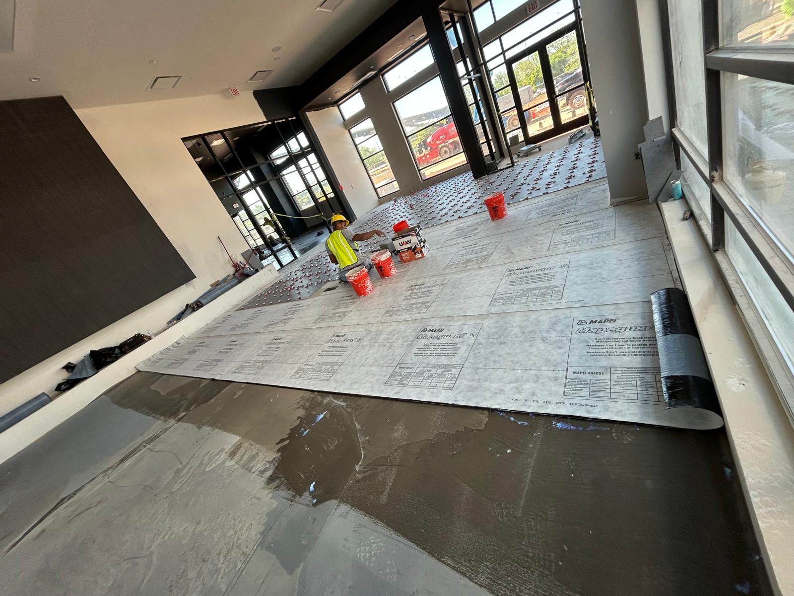 Commercial Project — Waterproofing Membrane Installation